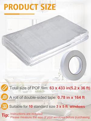Indoor Window Insulation Kit Draught-proof Windows Easy Installation Cut to  Size 