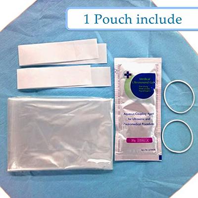 Ultrasound Probe Cover with Easy Pull Over Transducer Disposable Clear  Latex-Free Sterile Protector, Packaging Individual, 50 Pcs, 5 x 48