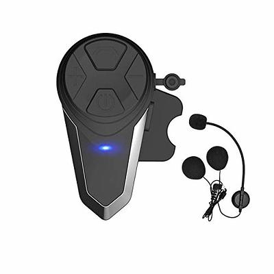  Motorcycle Bluetooth Headset, BT-S2 Bluetooth 5.0 Helmet  Intercom Headset up to 3 Riders 1000M Helmet Communication System for  Ski/ATV/Dirt Bike/Racing/Climbing (Boom Microphone,Single) : Automotive