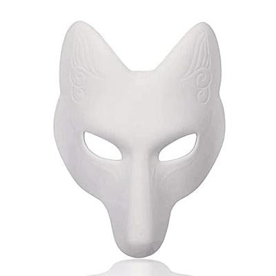 LOGOFUN 10 Pcs Cat Masks for Kids Therian Mask White Paper Blank DIY  Unpainted Animal Mask Cosplay Halloween Masquerade Party Costume  Accessories - Yahoo Shopping