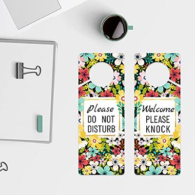 Do Not Disturb Door Hanger Sign 2 Pack PVC Welcome Please Knock Sign for  Home Offices Online Meetings and Classes Double Sided - Yahoo Shopping