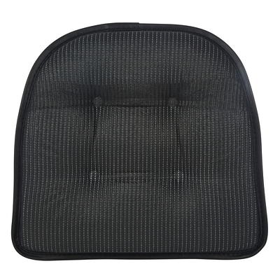 Mainstays Textured Chair Cushion, Rich Black, 1-Piece, 15.5 L x 16 W 