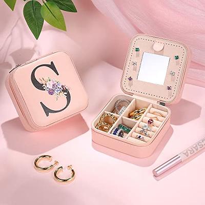 Parima Travel Jewelry Case, Jewelry Organizer Box Small Jewelry Travel Case  Jewelry Boxes for Women Travel Mini Jewelry Case Travel Jewelry Case Small  Jewelry Case Initial S - Yahoo Shopping