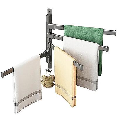 Sorbus Towel Rack Holder Set - Wall Mounted Storage Organizer for Towels, Washcloths, Hand Towels, Linens, Ideal for Bathroom, Spa, Salon, Modern