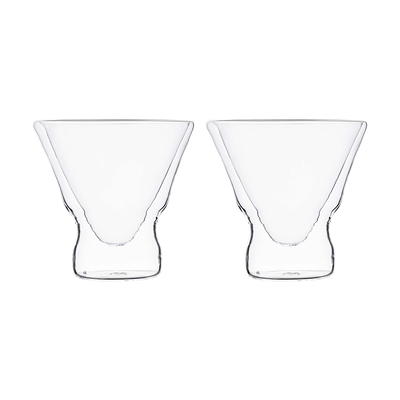 MasterPRO 7.7 oz. Martini Glasses - (Set of 2), Clear