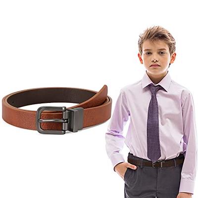  Sintege 5 Pcs Girls Belt Size 6-12 Kids PU Leather