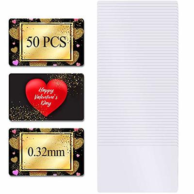 50 Pieces Sublimation Metal Business Cards 0.32 mm Thick 3.4 x 2.1 x 0.013  Inch Aluminum Blanks Name Card Gift for Custom Engrave Color UV Print,  Office Business Trade, White - Yahoo Shopping