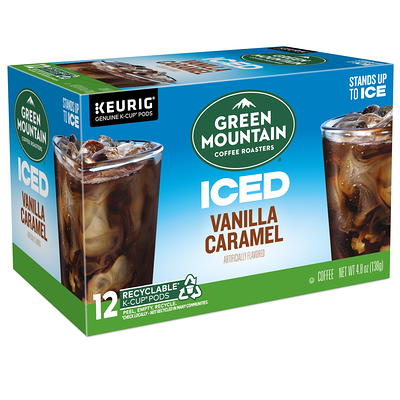 Green Mountain Coffee Roasters Brew Over Ice Vanilla Caramel, Single Serve  Keurig K-Cup Pods, Flavored Iced Coffee, 12 Count