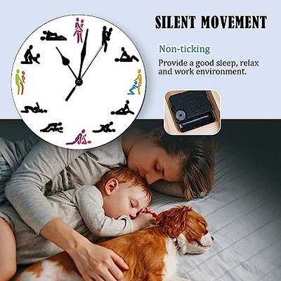 Valentine's Day Gift Round Clock Sex 12 Position Make Love Wall Clocks  Living Room Wood Clock Battery Operated Silent Movement Wall Clock 10 Inch  for Kitchen Kids Room Decorative Clocks - Yahoo Shopping