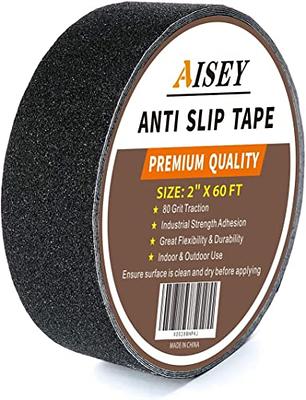 SlipDoctors Anti Slip Traction Tape (3 x 60 FT) Black, 60 Grit, Heavy Duty  Safety Tape for Indoor/Outdoor, Ramps, Stairs and More. Strong Adhesive