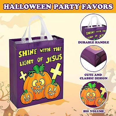  Shappy 4 Pieces LED Light Halloween Candy Bags Light