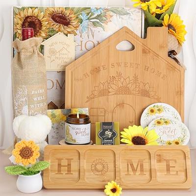 pengtai House Warming Gifts New Home,Christmas Housewarming Gift,Sunflower Housewarming  Gifts for New House,Home Sweet Home Cutting Board Snack Tray Candle  Housewarming Basket for Couple Women Men - Yahoo Shopping