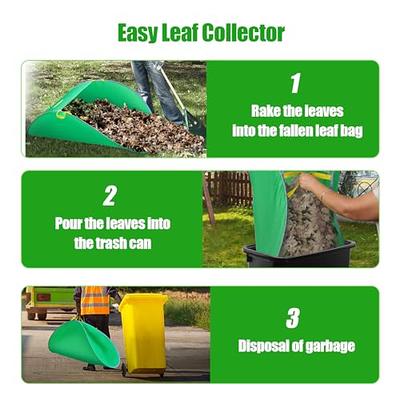 UQM Leaf Collector, Portable Pop Up Leaf Bags, Foldable Leaf Pick