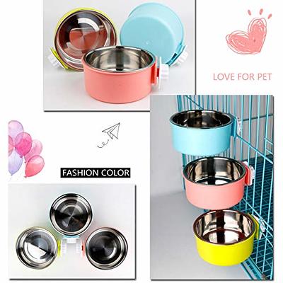 Stainless-Steel Hanging Dog Bowl Set of 50.4 oz, PET6207