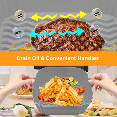 4PCS Air Fryer Silicone Liners,LYHOLKEER Dual Air Fryer Silicone Pot for 8  QT,Heat Resistant Rectangular Silicone Air Fryer Basket,Air Fryer Liners  Reusable for Air Fryer Accessories - Yahoo Shopping