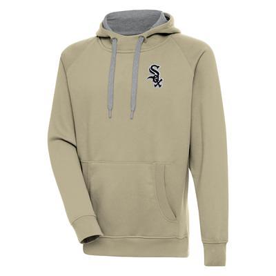 Chicago Cubs Antigua Victory Pullover Hoodie - Heathered Gray, Men's, Size: Medium