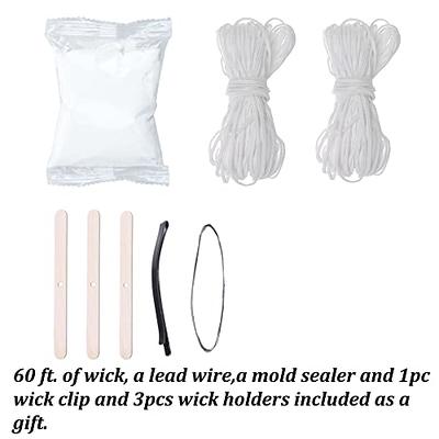 MILIVIXAY 3PCS Pillar Candle Molds for Candle Making with Candle Wicks Kit.