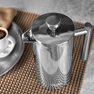 Mueller Stainless Steel French Press Coffee Maker 20 oz, 3 Level Filtration  System, No Coffee Grounds, Rust-Free, Dishwasher Safe - Yahoo Shopping