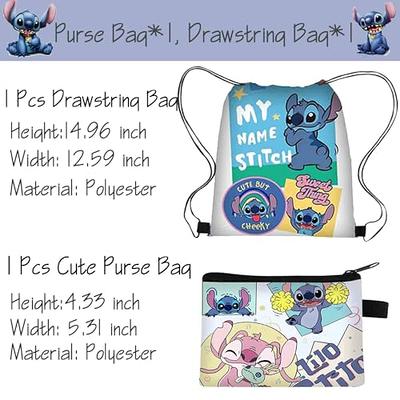 EMISOO Stitch Merchandise Stuff Gift Set, Stitch Cartoon Anime Drawstring  Bag, Keychain, Keychain Lanyard, Purse, Bracelets, Sticker, Button Pins  (Black B) - Yahoo Shopping