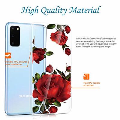 JAHOLAN iPhone 7 Plus Case, iPhone 8 Plus Case Girl Floral Clear TPU Soft  Slim Flexible Silicone Cover Phone Case for iPhone 7 Plus iPhone 8 Plus 