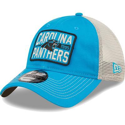 Men's New Era White/Blue Carolina Panthers Banger 9FIFTY Trucker Snapback Hat