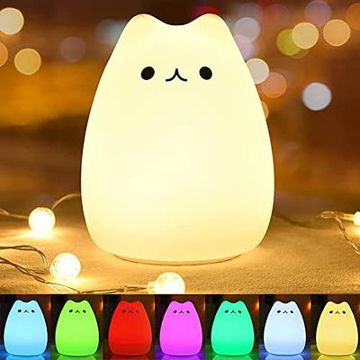 ZEZHOU Original Toilet Night Light 2 Pack, Motion Sensor Activated LED Lamp, Fun 8 Colors Changing Bathroom Nightlight Add on Toilet