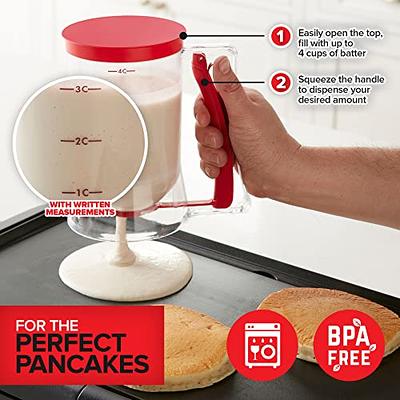 Modern Innovations Griddle Breakfast Kit Accessories - Pancake Batter  Dispenser for Griddle, Cast Iron Grill Press for Bacon, 4 Egg Rings/Pancake  Molds and Spatula, Compatible With Blackstone Griddles - Yahoo Shopping