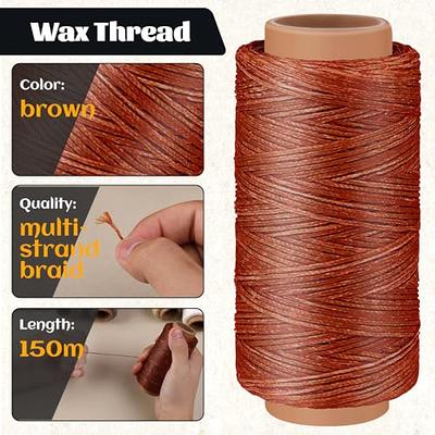 Tikjiua Leather Sewing Kit with 492ft Leather Needle Thread, Waxed Thread  with Upholstery Needles for Leather Canvas Carpet Furniture Sofa Repair -  Yahoo Shopping