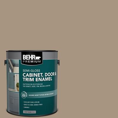 BEHR PREMIUM 1 qt. #OR-W15 Sleek White Semi-Gloss Enamel Interior/Exterior  Cabinet, Door & Trim Paint - Yahoo Shopping