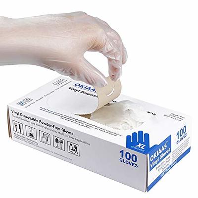 squish Disposable Gloves,Clear Vinyl Gloves Latex Free Powder-Free Glove  Cleaning Health Gloves for Kitchen Cooking Cleaning Food Handling,  100PCS/Box, X-Large - Yahoo Shopping