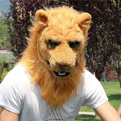 Therian Mask Wolf Halloween Costume for Men Scary Animal Furry