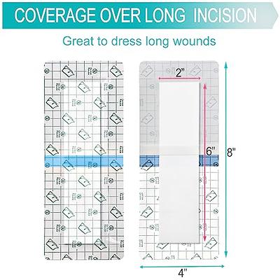 50 Pcs Waterproof Shower Protector Bandage | 6x10 Inch Large Wounds  Showering Cover for Knee Replacement Surgery C Section Post Abdominal  Surgery Hip