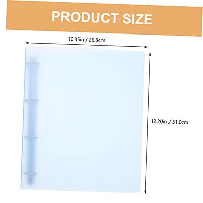 Double-Sided File Folder- High-Transparency, Large Capacity, Inner Pockets, Multifunctional Sheet Protector with Plastic Sleeves, A4 Paper Binder