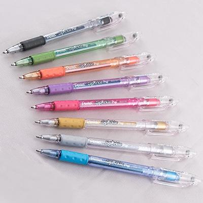 Pentel Arts Krazy Pop Iridescent Gel Pen, 1 Mm Bold Line, Assorted