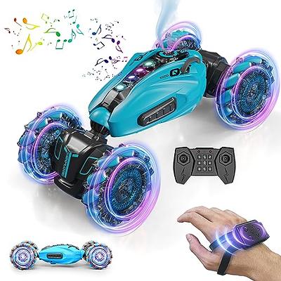 RC Stunt Car,2.4GHz 4WD Remote Control Gesture Sensing Toy Cars,Double  Sided Driving,360 °Rotation,Off Road Vehicle,Hand Controlled RC Car with  Lights&Music, Birthday Gifts for Boys&Girls(Blue) - Yahoo Shopping