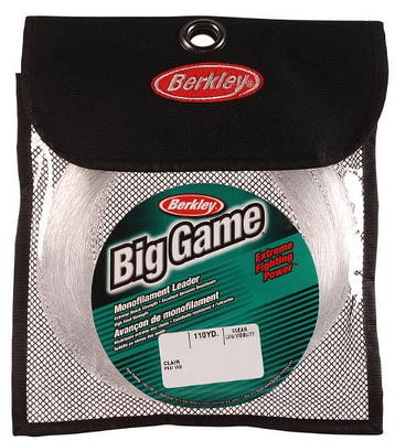 Berkley Trilene® Big Game™ Monofilament Leaders, Clear, 50lb | 22.6kg, 55yd  | 50m Fishing Line, Suitable for Saltwater Environments