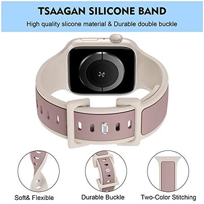 Bagoplus Designer Band with charms Decor compatible with Apple Watch Band  38mm 40mm 41mm 42mm 44mm 45mm 49mm Women Men, Stylish Silicone