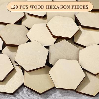 120 Pcs Unfinished Wood Hexagon Pieces 1/5 Thick Wooden Hexagon Cutouts  Blank Wood Hexagon Slices Wooden Chips Embellishments for DIY Crafts  Painting Board Games Holiday Home Wall Decor,2x1.7 Inch - Yahoo Shopping