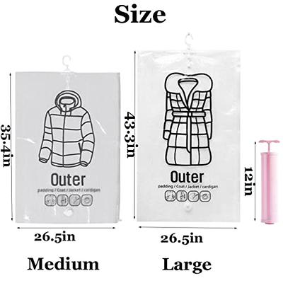 ZMPDJG Hmulefate Hanging Vacuum Storage Bags,Uplifegiver Hanging  Compressible Storage Bag,Vacuum Seal Bags for Clothing  (26.5x35.4inch(8Pcs)) - Yahoo Shopping