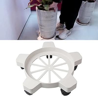 CNQLIS 5 Gallon Bucket Dolly with 5 Smooth-Rolling Swivel Casters,75 lbs,No Tip or Spilling for 5 Gallon Bucket and Flowerpot,11 Inside Diameter