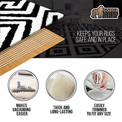 Hold-a-Rug - Non-Slip Rug Pad, Reversible Rubber Gripper, Non Skid Pads for  Hardwood, Vinyl, Tile, Laminate Floors, Keep Area Rugs Secure, Safe for