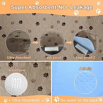  LOOBANI 4 Pack Washable Pee Pads for Dogs-18x24(Gray