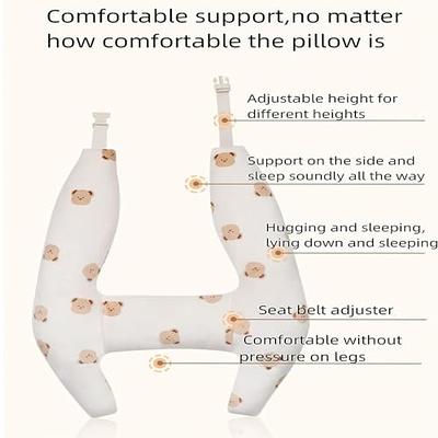 Car Seat Pillow Neck Support Cushion Pad for Kids Universal Sleeping Pillow  for Children Adults H-Shape Travel Pillow Cushion