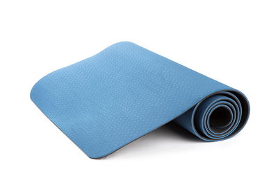 Two Tone Yoga Mat 5mm Navy Blue/Light Blue - All In Motion™