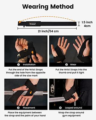 Gymreapers Lifting Wrist Straps for Weightlifting, Bodybuilding,  Powerlifting, Strength Training, & Deadlifts - Padded Neoprene with 18 inch  Cotton