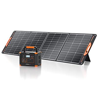  VTOMAN Jump 600X Solar Generator with Panels Included,  600W/299Wh Durable LiFePO4 Portable Power Station with 600W Constant-Power,  Regulated 12V DC, PD 60W Type-C for Home & RV/Van Camping(2 Parcels) 