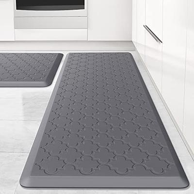 Kitchen Mat [2 PCS] Cushioned Anti-Fatigue Floor Mat, Waterproof Non-Skid  Ergonomic Comfort Foam Rugs, Standing Mat for Kitchen, Floor,Office, Sink,  Laundry(Grey) - Yahoo Shopping