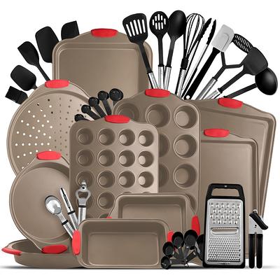 Kitchen Utensil Set 24 Nylon and Stainless Steel Utensil Set, Non-Stick and  Heat Resistant Cooking Utensils Set, Best Kitchen Tools, Useful Pots and Pans  Accessories and Kitchen Gadgets 