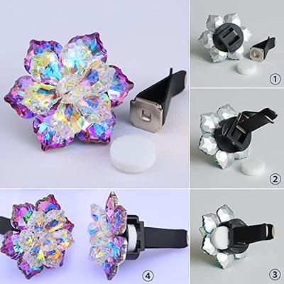 Crystal Car Accessories For Women Car Vent Clip Gemstone Vent Car