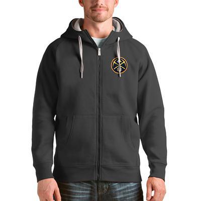 Chicago Bears Antigua Wordmark Victory Full-Zip Hoodie - Black